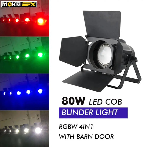 MOKA SFX P-08 80W High Brightness with Shutter Cob Light Blinder White/Cold/Rgbw Optional