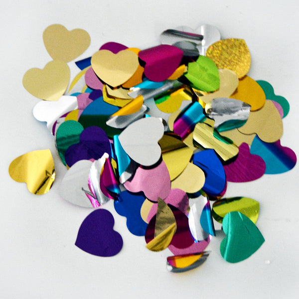 MOKA SFX Colorful Heart-Shaped metallic confetti For Birthday Parties And Weddings(5kg/bag)
