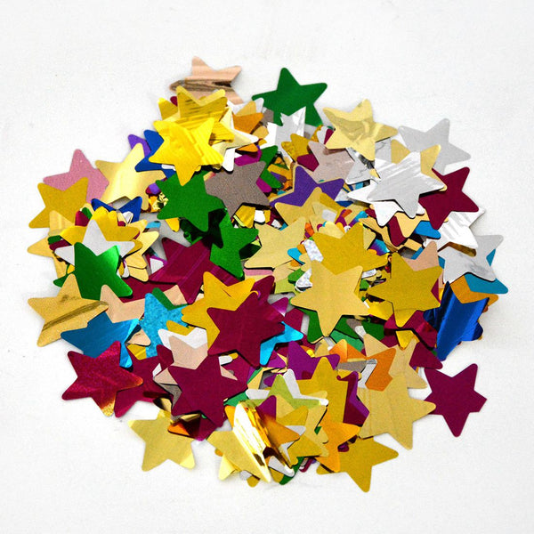 MOKA SFX Colorful Star metallic confetti for Birthday Parties and Weddings