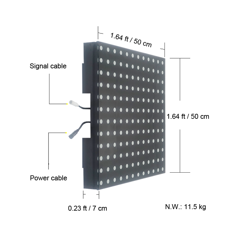 MOKA SFX MK-LD04C 144 (12*12) Pixel Digital Interactive LED Wired Dance Floor Tile