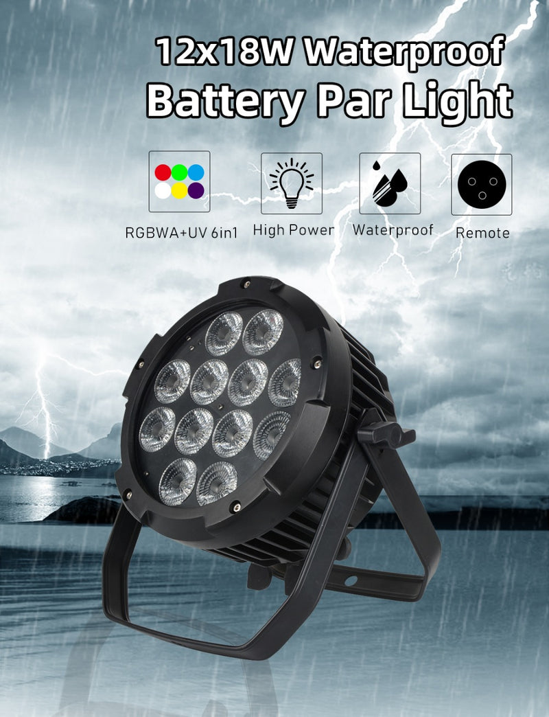 Moka SFX P11 12 18W 6 in 1 DMX Waterproof Battery par Light
