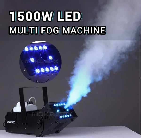 MOKA SFX MK-F19 1500W Multi-angle Smoke Machine 12*3w Led Special Effects Fog Machine