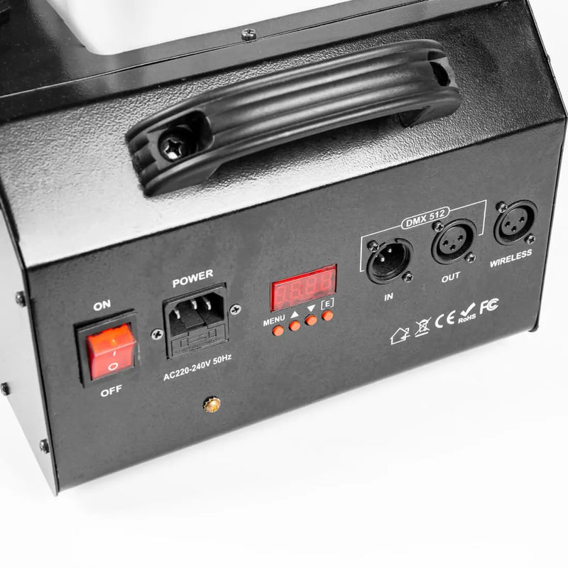 MOKA SFX MK-F19 1500W Máquina de humo multiángulo 12 * 3w Led Máquina de niebla de efectos especiales