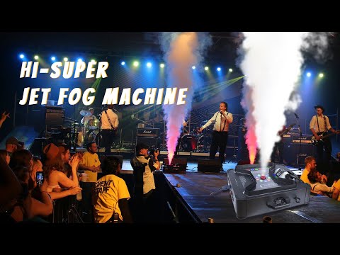 MOKA SFX H-F01 1500w Hi-Super Jet Led Fog Machine Instant Stop Dmx/Máquina de humo con control remoto